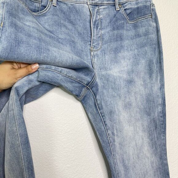 NYDJ Marilyn Straight Jeans Plus Size 16 Lift Tuck Biscayne Wash Stretch Denim - Picture 5 of 10